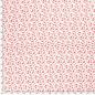 Preview: Viskose Popeline kleine Blüten Pink auf Weiß